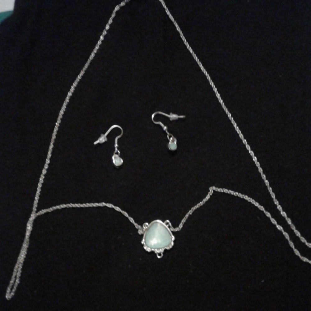 Matching earrings and necklace